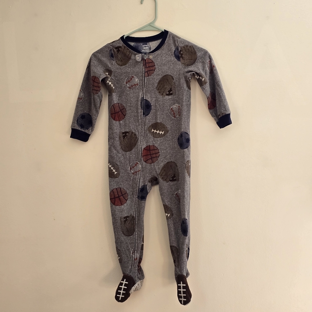 Carter's 4T Kids Sports-Themed Gray One Piece